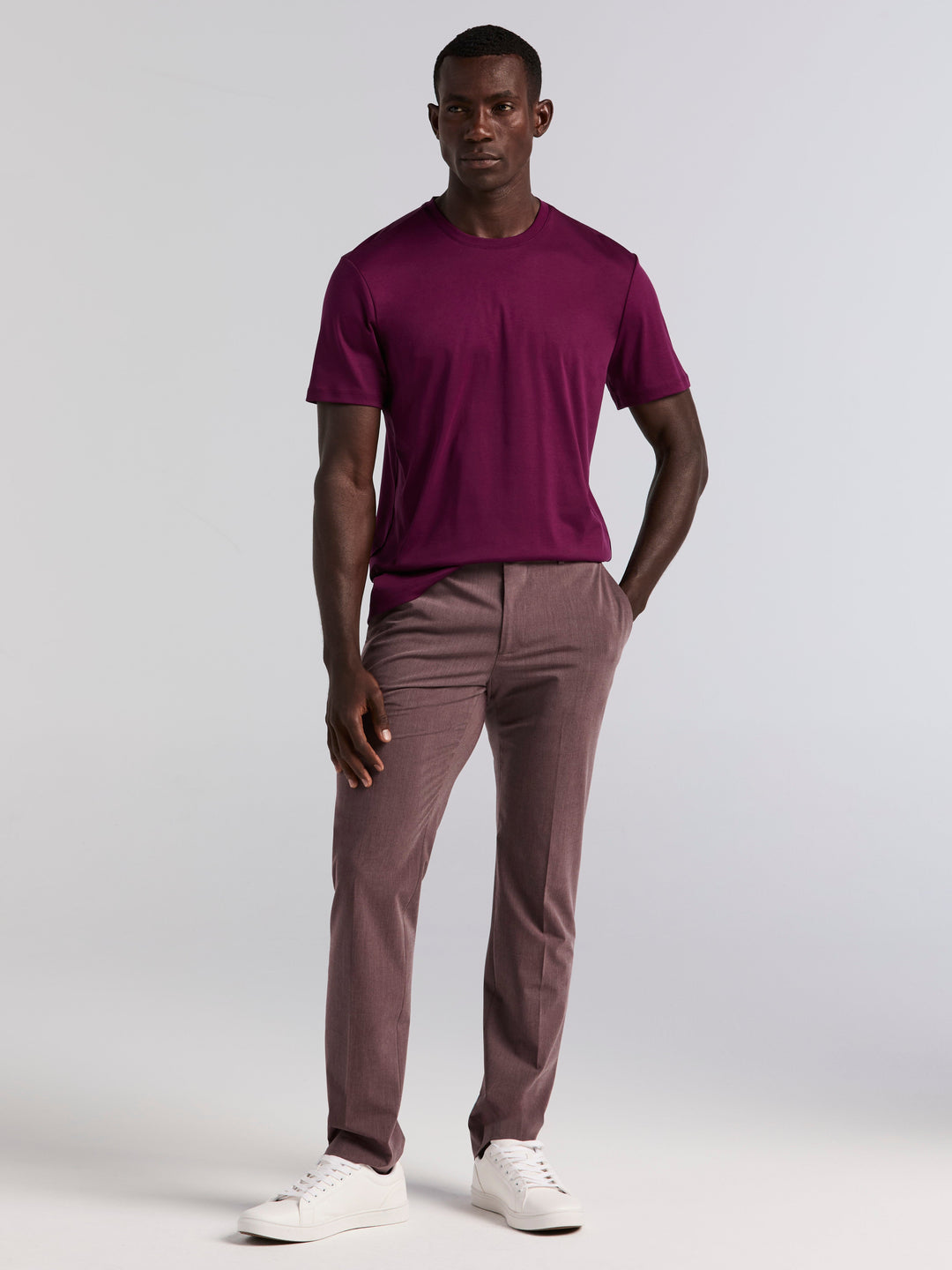 Cool Interlock Crew Neck Tee (Potent Purple)