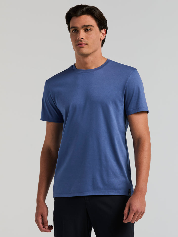 Cool Interlock Crew Neck Tee (Coastal Fjord) 