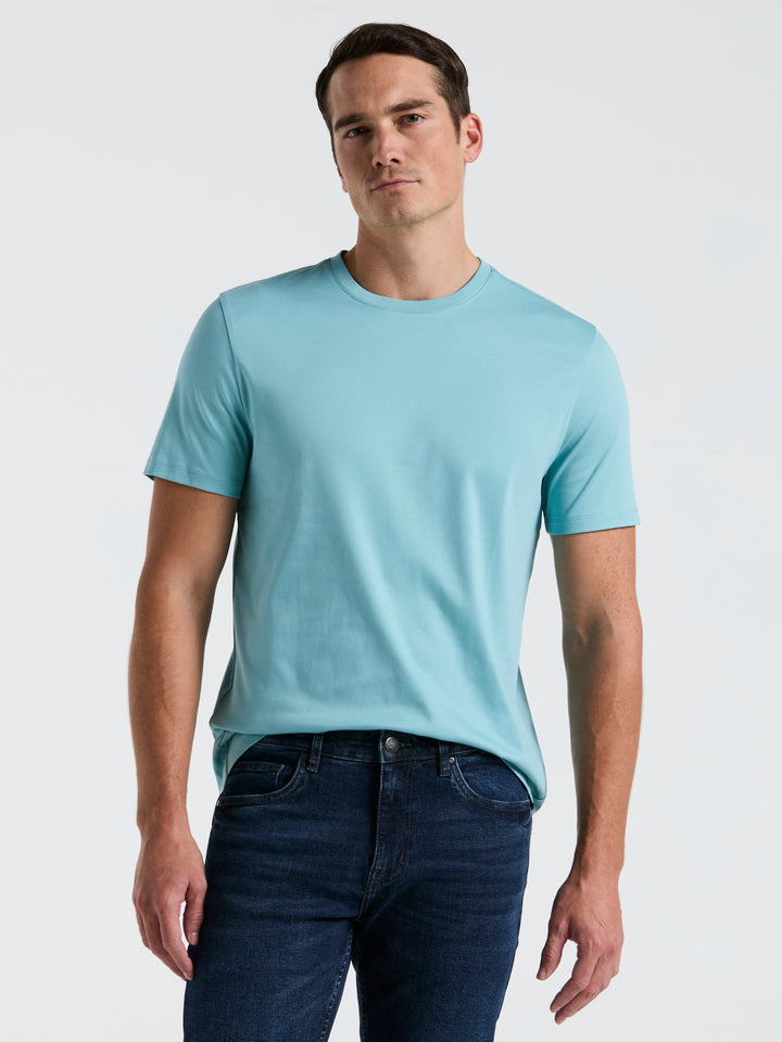 Cool Interlock Crew Neck Tee (Reef Waters) 