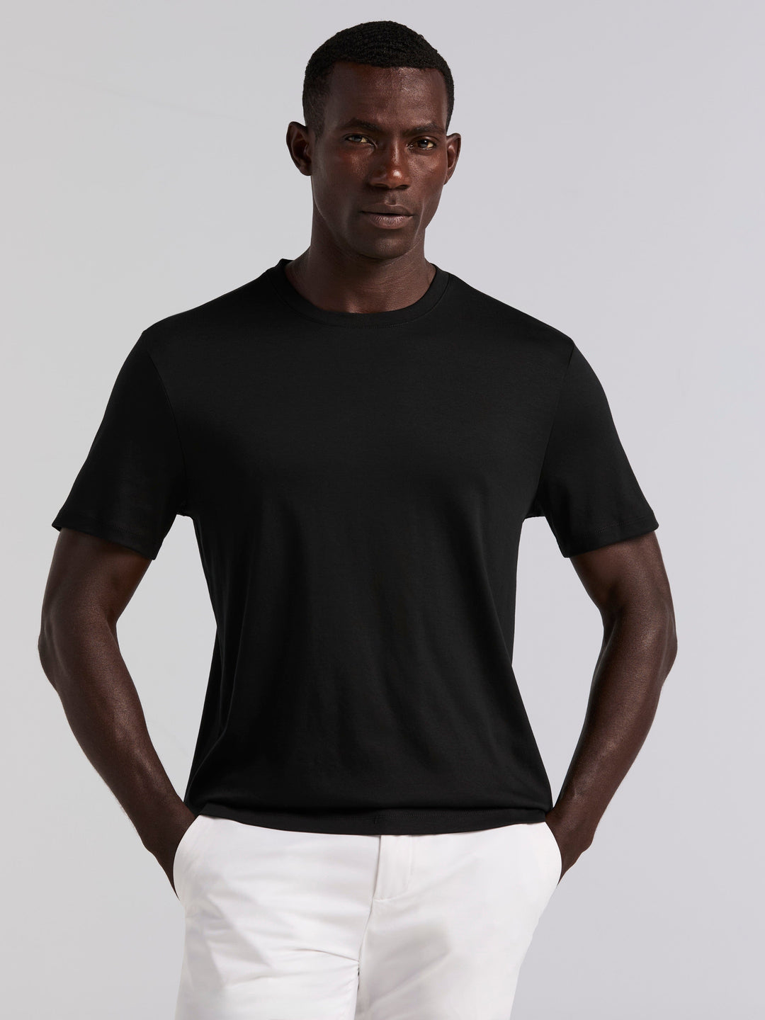 Cool Interlock Crew Neck Tee (Black) 