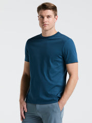 Cool Interlock Crew Neck Tee (Blue Wing Teal) 