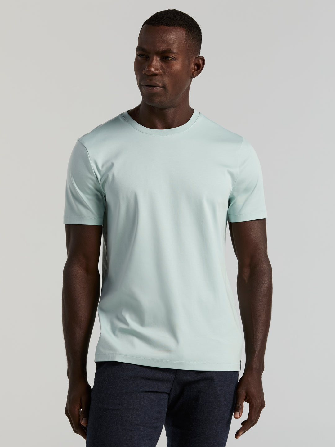 Cool Interlock Crew Neck Tee (Cloud Blue) 