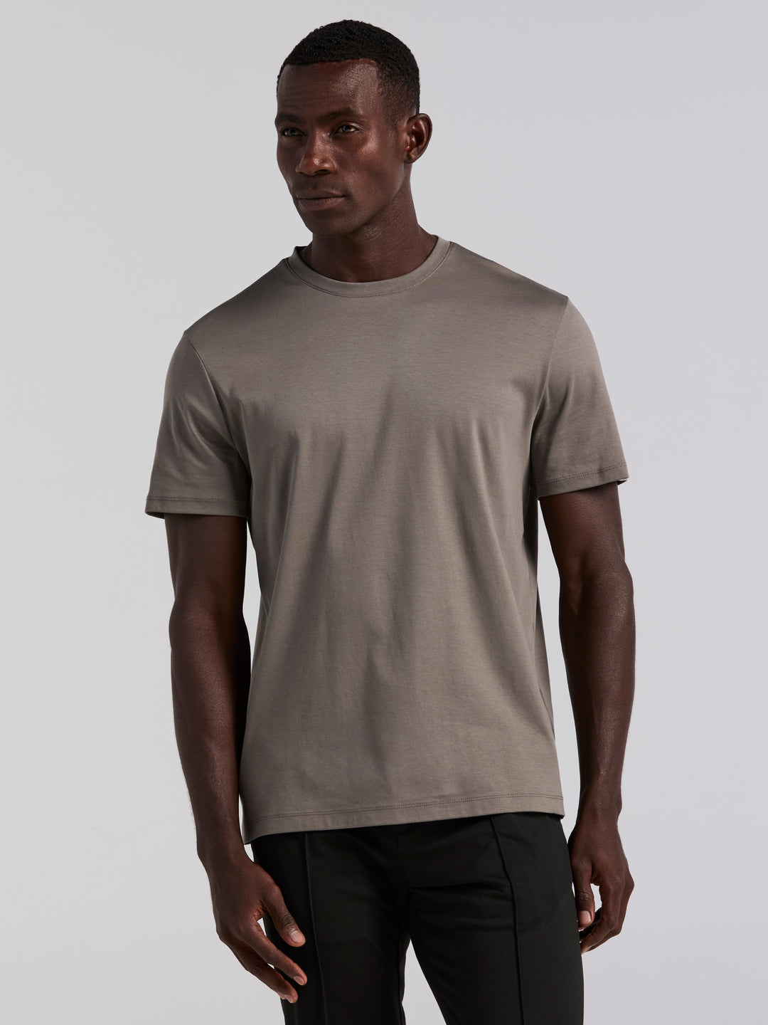 Cool Interlock Crew Neck Tee (Granite Gray) 