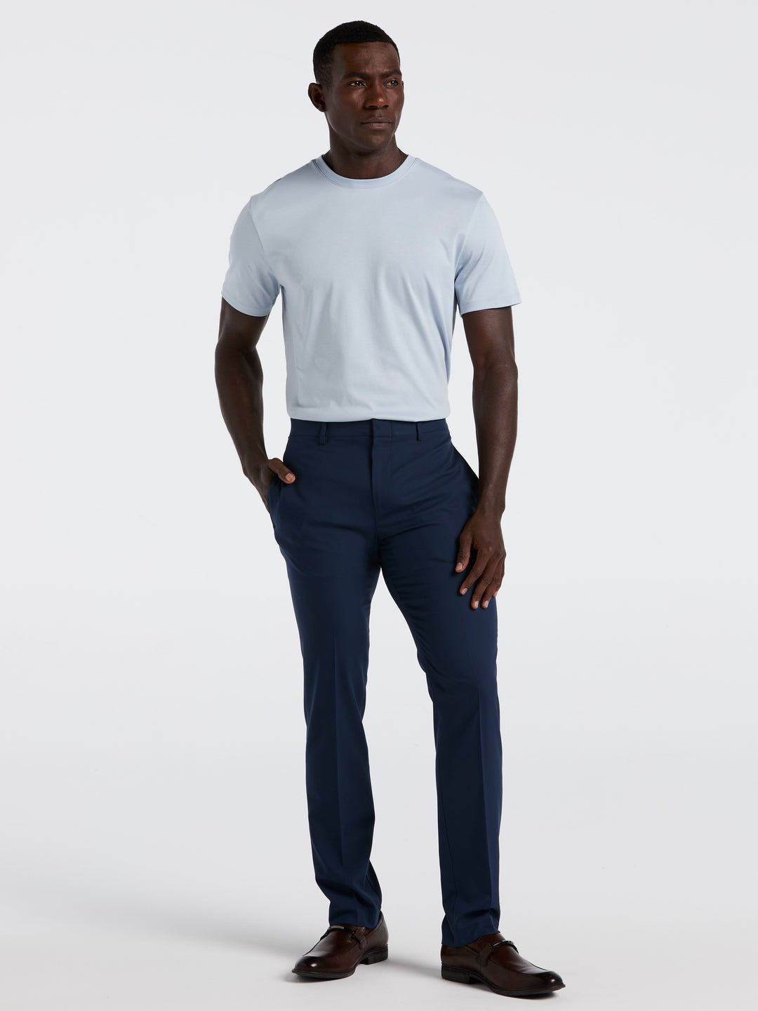 Cool Interlock Crew Neck Tee (Kentucky Blue) 