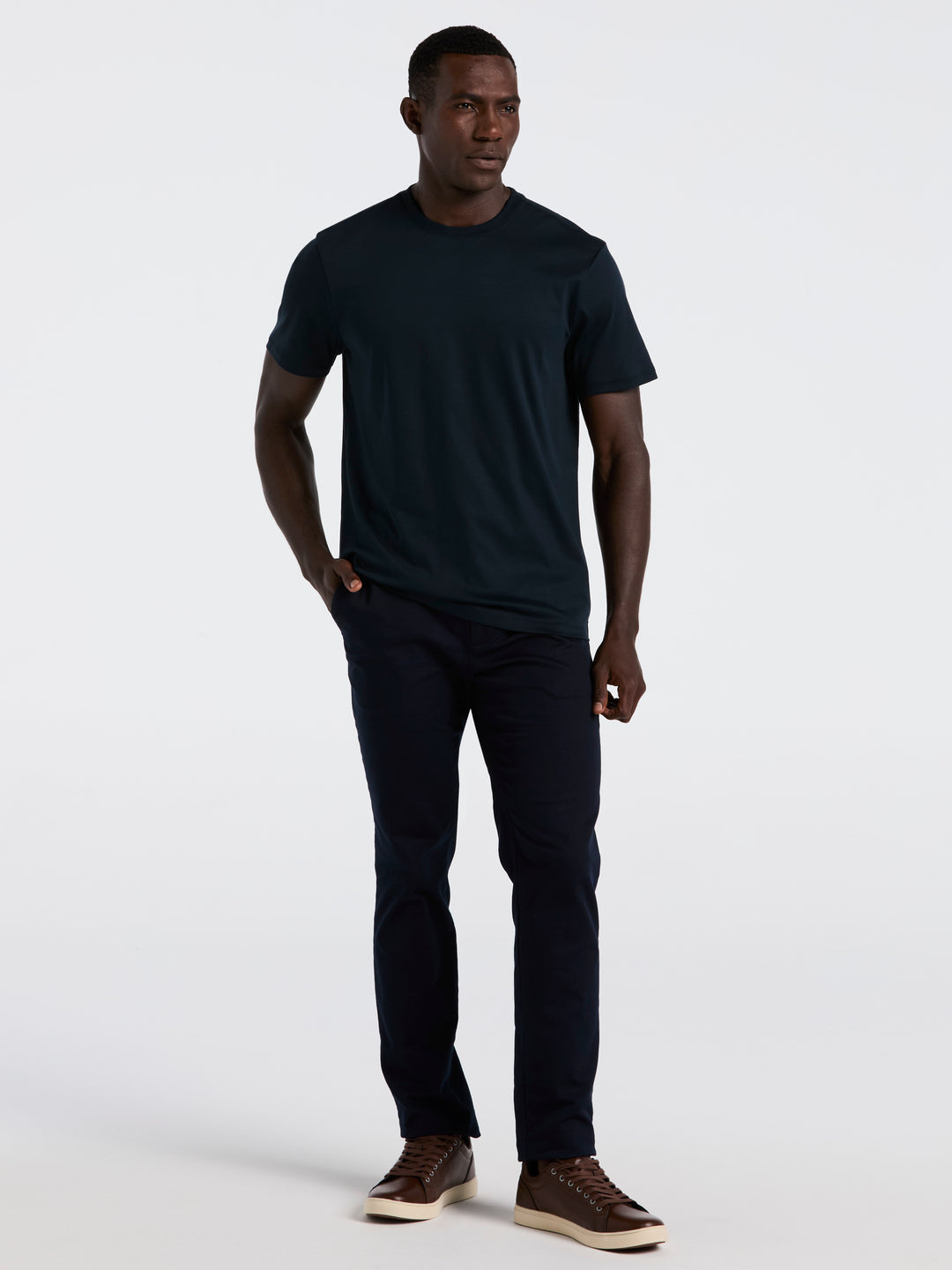 Cool Interlock Crew Neck Tee (Dark Sapphire) 