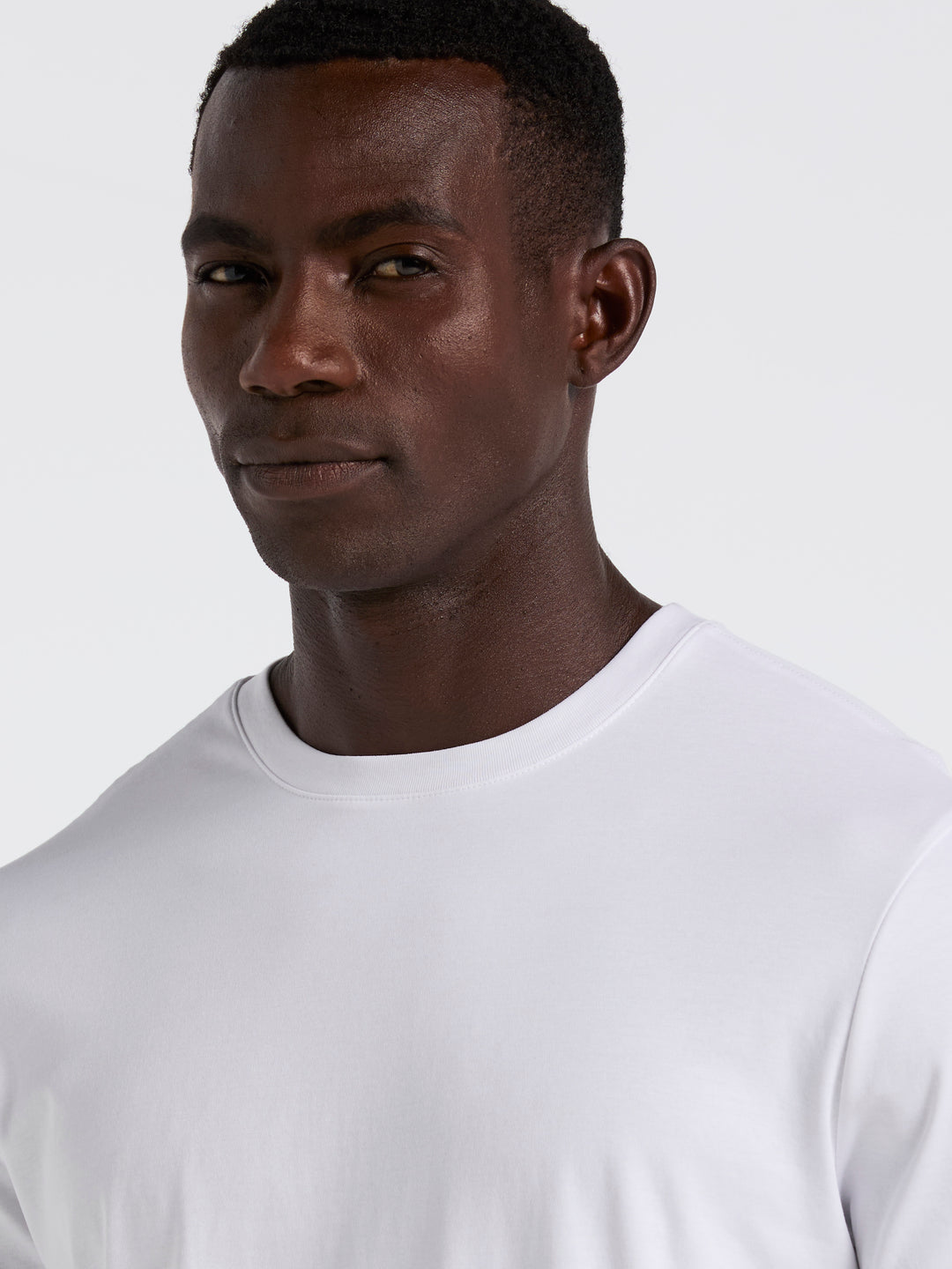 Cool Interlock Crew Neck Tee (Bright White) 