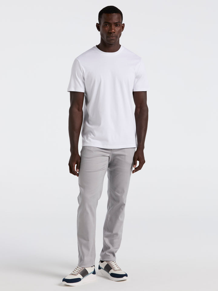 Cool Interlock Crew Neck Tee (Bright White) 