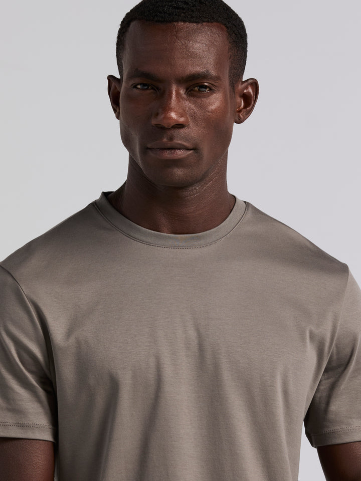 Cool Interlock Crew Neck Tee (Granite Gray) 