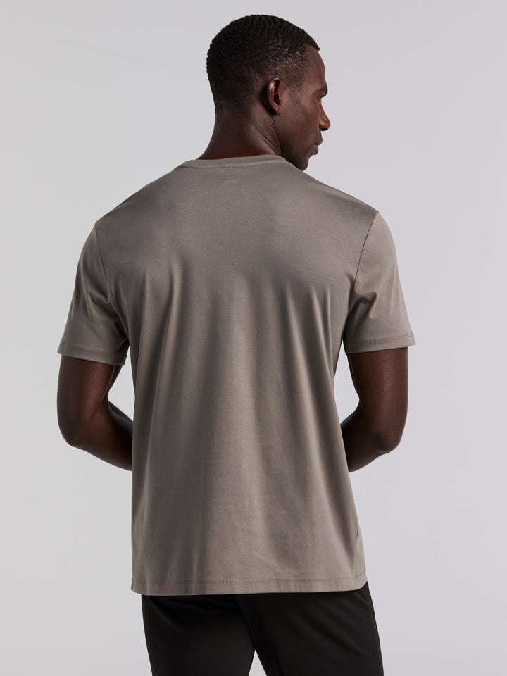 Cool Interlock Crew Neck Tee (Granite Gray) 