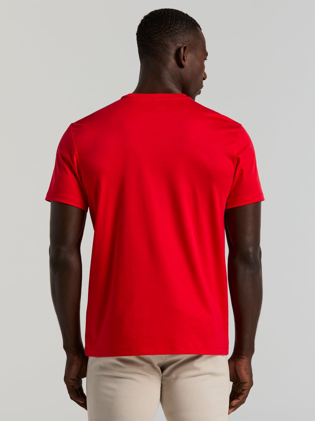 Cool Interlock Crew Neck Tee (Racing Red) 