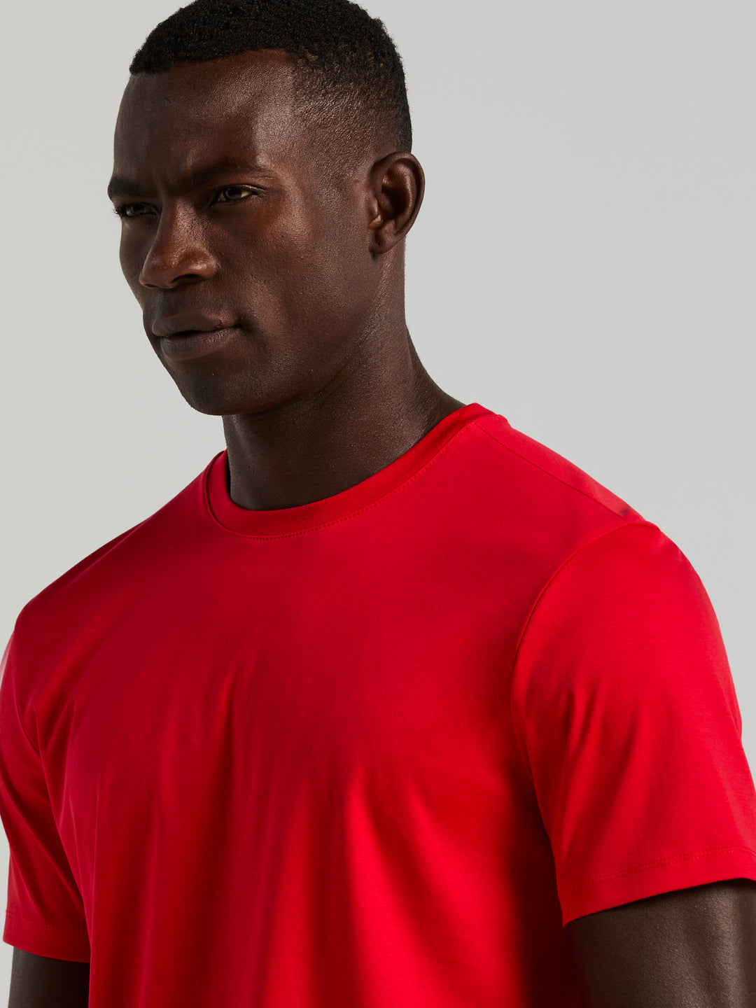 Cool Interlock Crew Neck Tee (Racing Red) 
