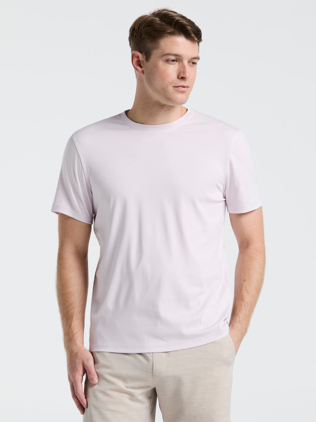 Cool Interlock Crew Neck Tee (Orchid Ice) 