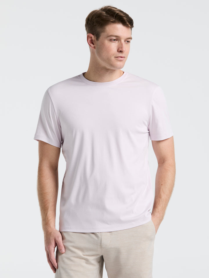 Cool Interlock Crew Neck Tee (Orchid Ice) 