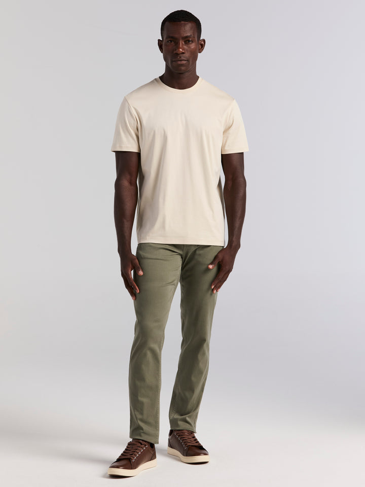 Cool Interlock Crew Neck Tee (Almond Milk) 