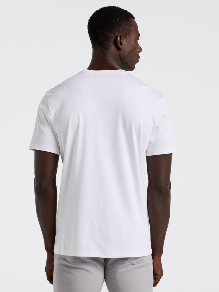Cool Interlock Crew Neck Tee (Bright White) 