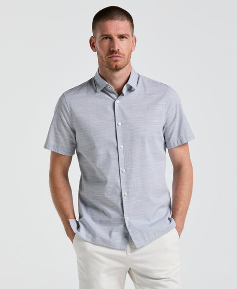 Cotton Dobby Shirt (Blue Wing Teal) 