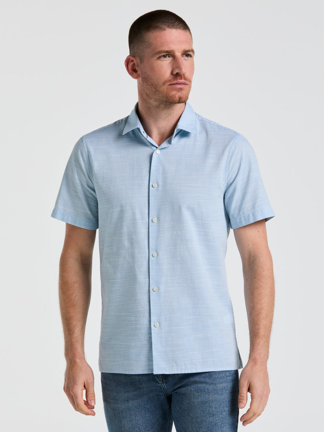 Cotton Dobby Shirt (Bluejay) 