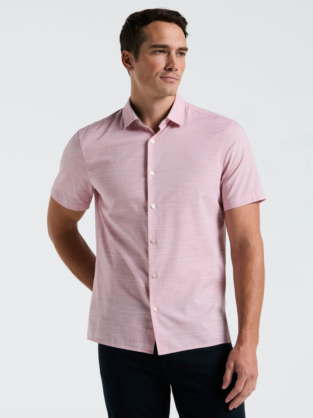 Cotton Dobby Shirt (Cardinal) 