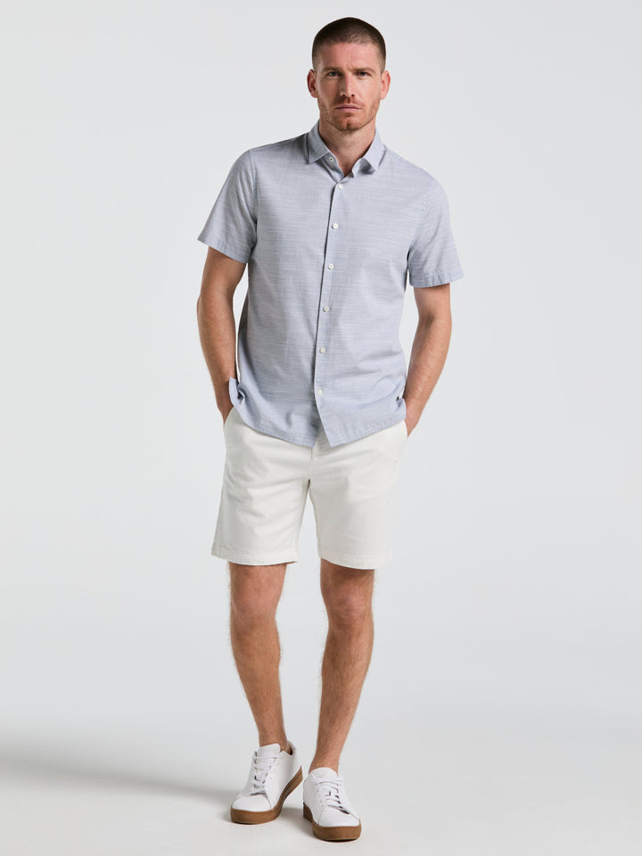 Cotton Dobby Shirt (Blue Wing Teal) 