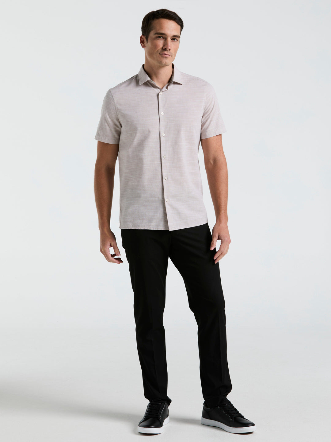 Cotton Dobby Shirt – Perry Ellis