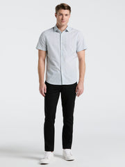 Cotton Dobby Stripe Shirt (Ether) 