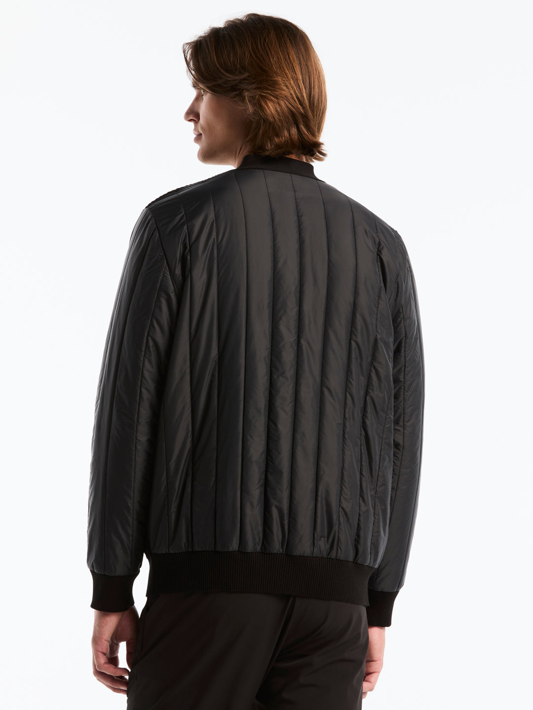 Long Sleeve Cotton Modal Button Cardigan (Black) 