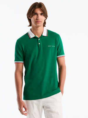 Pique Cotton Polo Shirt Mexico Edition (Green Jacket) 