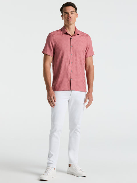 Cotton Plaid Shirt (Withered Rose) 