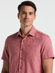 Cotton Plaid Shirt (Withered Rose) 