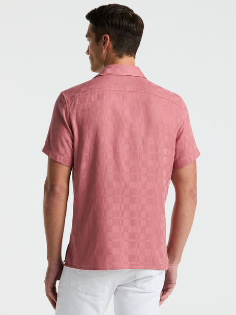 Cotton Plaid Shirt (Withered Rose) 