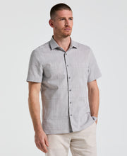Cotton Slub Plaid Shirt (Chiseled Stone) 