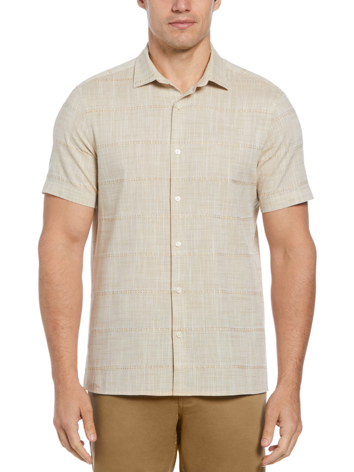 Cotton Slub Plaid Shirt (Gravel) 