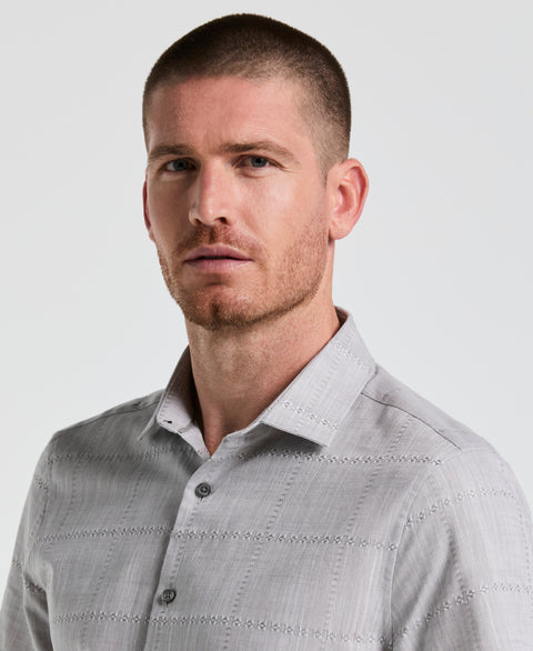 Cotton Slub Plaid Shirt (Chiseled Stone) 