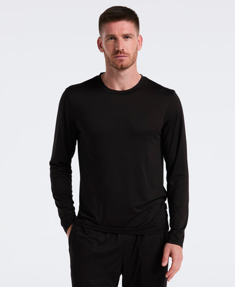 Deluxe Touch Crew Neck Long Sleeve (Black Beauty) 
