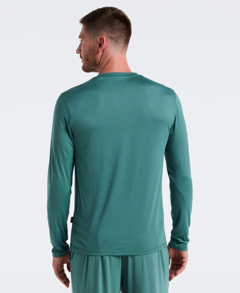 Deluxe Touch Crew Neck Long Sleeve (Sagebrush Green) 