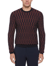 Diamond Crew Neck Sweater (Marsala) 
