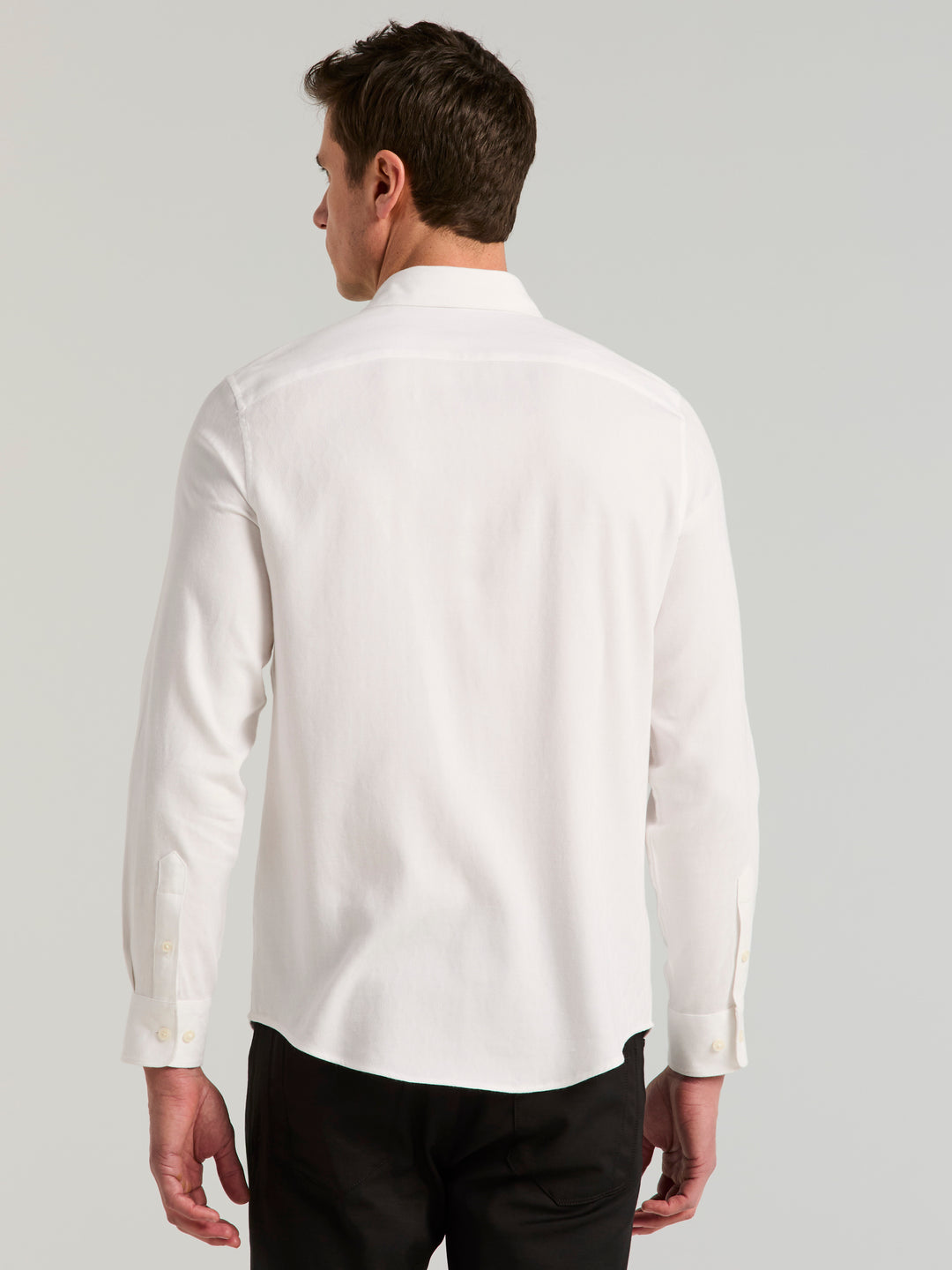 Diamond Jacquard Short Sleeve Shirt (Bright White) 