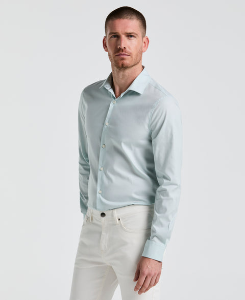 Dobby Cotton Stretch Slim Fit Shirt (Ether) 