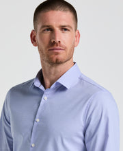 Dobby Cotton Stretch Slim Fit Shirt (Vista Blue) 