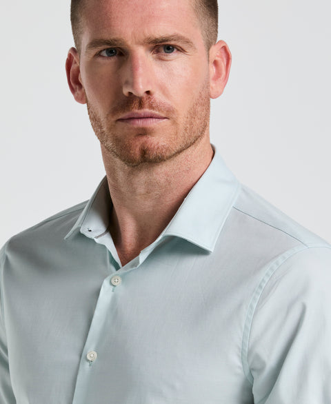 Dobby Cotton Stretch Slim Fit Shirt (Ether) 