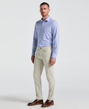 Dobby Cotton Stretch Slim Fit Shirt (Vista Blue) 