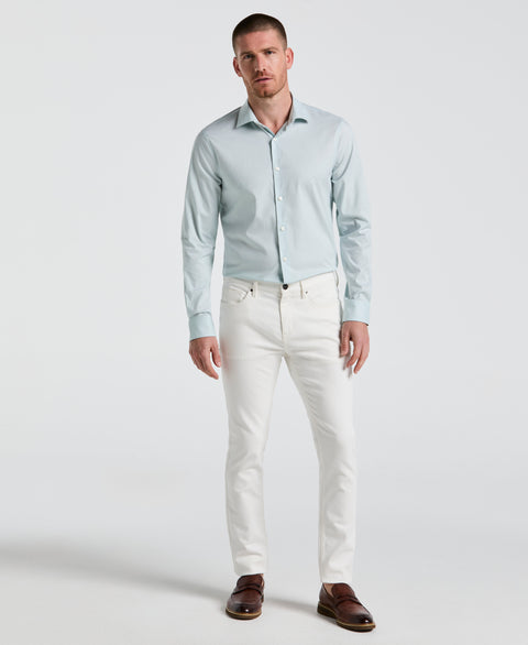 Dobby Cotton Stretch Slim Fit Shirt (Ether) 