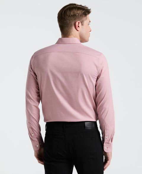 Dobby Cotton Stretch Slim Fit Shirt (Withered Rose) 