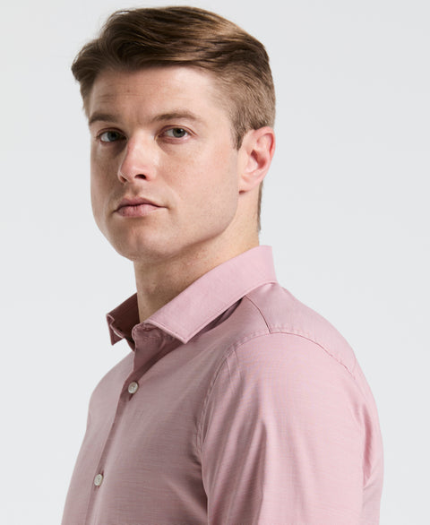 Dobby Cotton Stretch Slim Fit Shirt (Withered Rose) 