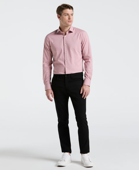 Dobby Cotton Stretch Slim Fit Shirt (Withered Rose) 