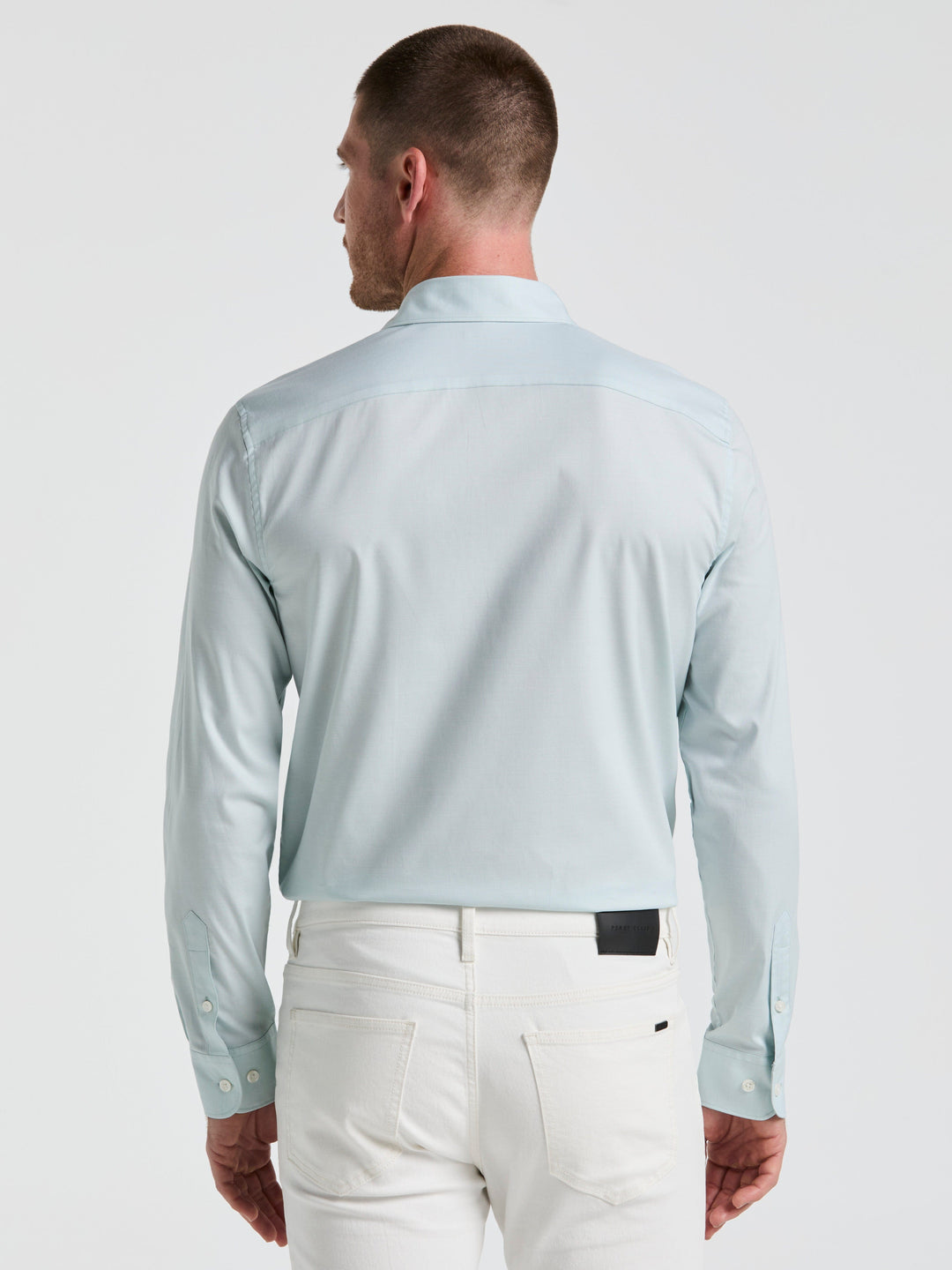 Dobby Cotton Stretch Slim Fit Shirt (Ether) 