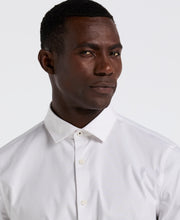 Dobby Cotton Stretch Slim Fit Shirt (Bright White) 