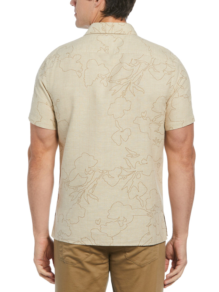 Dobby Floral Print Shirt (Elmwood) 