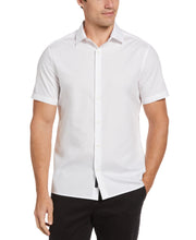 Dobby Geo Stripe Print Shirt (Bright White) 