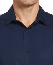 Dobby Geo Stripe Print Shirt (Ink) 